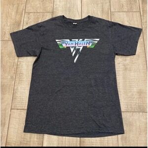 VTG Van Halen Tee M Gray Short Sleeve Crewneck Classic Band Concert T-shirt Y2K
